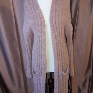 Pink Republic Textured Mauve Cardigan